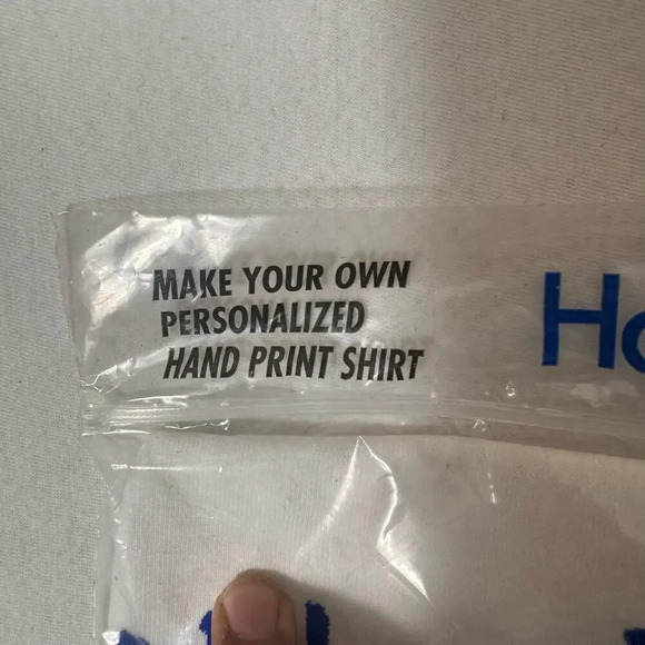 Words Best grandpa white T shirt Sz L with painting kit yellow, red & blue hand - Picture 6 of 7